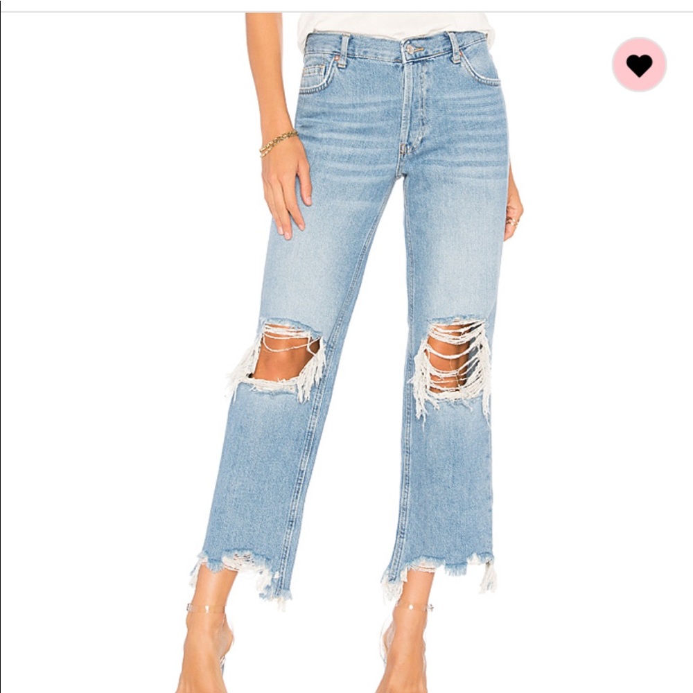 Free People Maggie Straight Jean